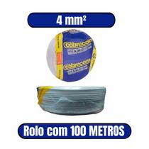 Cabo Flexível 750V 4mm² Branco - COBRECOM (ROLO COM 100 METROS)