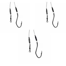 Cabo Flexivel Aço c/ Anzol Super Cat Fish 12/0 200 Lbs Black 3 un Pirarara Piraíba Cabo Flexivel Aço c/ Anzol Super Cat Fish 12/0 200 Lbs Black 3 un Pirarara Piraíba