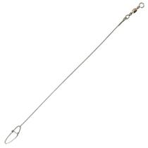 Cabo flexivel aprazivel c/ girador e snap 15lbs 10cm