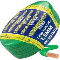 Cabo Flexível Até 750v 1,5mm Verde 100 Metros Cobrecom Cabo Flexível Até 750v 1,5mm Verde 100 Metros Cobrecom