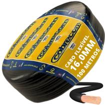 Cabo Flexível até 750v 16,0mm Preto 100 Metros Cobrecom