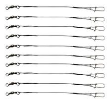 Cabo Flexível C/ Snap Girador Empate 10cm Leader Kit C/30 un Cabo Flexível C/ Snap Girador Empate 10cm Leader Kit C/30 un
