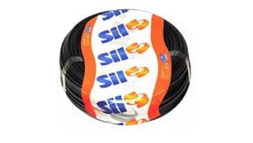 Cabo Flexível PP 3x1,5mm Sil Rolo Preto 100 Metros