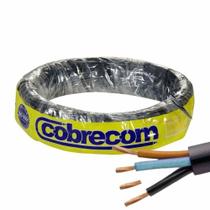 Cabo Flexível PP 4x4,00mm² Preto Tensão 500V Cobrecom