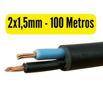 Cabo Flexível PP Fio P/ Extensão 2x1,5mm - Rolos com 10, 20, 30, 40, 50 e 100 Metros