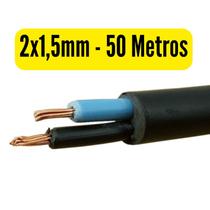 Cabo Flexível PP Fio P/ Extensão 2x1,5mm - Rolos com 10, 20, 30, 40, 50 e 100 Metros