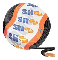 Cabo Flexível Sil 1,5mm Rolo 100mts Fio Elétrico Preto
