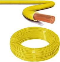 Cabo Flexível Sil 2,5mm 100mts Fio Elétrico Com Inmetro amarelo Cabo Flexível Sil 2,5mm 100mts Fio Elétrico Com Inmetro amarelo