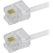 Cabo Fone Liso Jack/Jack 2M Branco 986 Cabo Fone Liso Jack/Jack 2M Branco 986