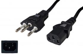 Cabo Força Energia Pc Tripolar Monitor Cpu Fonte 110V/220V