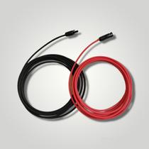 Cabo Fotovoltaico 4mm 20m Preto + 20m Vermelho + Mc4 Staubli