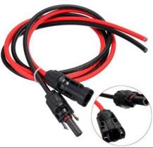 Cabo Fotovoltaico 6mm Solar 5Mt Preto + 5Mt Vermelho + MC4