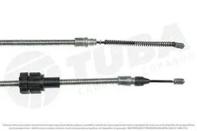 Cabo freio mao traseiro esquerdo 1575mm - tuba 8252 (fe314 efrari)