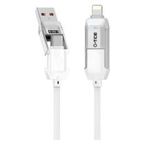 Cabo G-Tide Vida Colorida PC155-3 USB/USB-C/Lightning 1.5 Metros - Branco