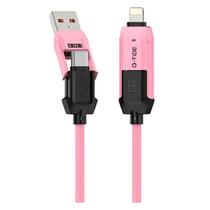 Cabo G-Tide Vida Colorida PC155-3 USB/USB-C/Lightning 1.5 Metros - Rosa Cabo G-Tide Vida Colorida PC155-3 USB/USB-C/Lightning 1.5 Metros - Rosa