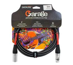 Cabo garage xlr (m) / xlr (f) balanceado para microfone 10 metros - cabcom Cabo garage xlr (m) / xlr (f) balanceado para microfone 10 metros - cabcom