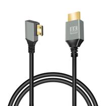 Cabo GELRHONR 8K Mini HDMI para HDMI 1m 90 em ângulo reto Cabo GELRHONR 8K Mini HDMI para HDMI 1m 90 em ângulo reto