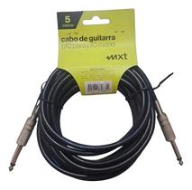 Cabo Guitarra Violão Baixo 5m Metros P10 P10 Plug Prof Mxt Cabo Guitarra Violão Baixo 5m Metros P10 P10 Plug Prof Mxt