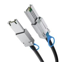 Cabo H! Mini SAS externo SFF-8088 a SFF-8088 da Fiber.com 6G Cabo H! Mini SAS externo SFF-8088 a SFF-8088 da Fiber.com 6G