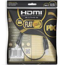 Cabo HDMI 0.5MT FLAT 2.0 GOLD4K ULTRAHD 19P Polybag 018-5005 PIX Cabo HDMI 0.5MT FLAT 2.0 GOLD4K ULTRAHD 19P Polybag 018-5005 PIX