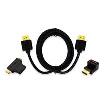 Cabo HDMI 1.4 - 1.8 Metros E Adaptador T + L Mutilaser WI289