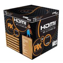 Cabo Hdmi 1.4 4k Ultra HD 3d 19 Pinos 75 Metros Pix 018-7520