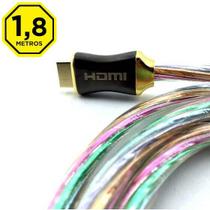 CABO HDMI 1.4 x M 1,80 M TRANSPARENTE MULTICOLOR