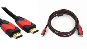 Cabo HDMI 1.8m Versão 1.4 Malha de Nylon e Filtro Blindado