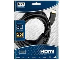 Cabo HDMI 10 metros 2.0 4K ULTRA HD 3D filtro pino dourado