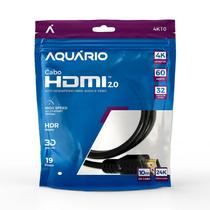 Cabo HDMI 10 Metros Blindado 2.0 4k Full Ultra HD Aquario