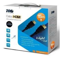 Cabo Hdmi 15 Metro 2.0 4k 3d Proeletronic Cahd-2000 Ultra Hd