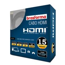 Cabo HDMI 15 Metros 2.0 4K UltraHD Brasforma
