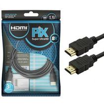 Cabo HDMI 1,5 Metros 2.1 8K ULTRA HD 3D 19 Pinos CHIP SCE 018-1015