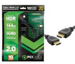 Cabo hdmi 2.0 19 pinos - 10 metros