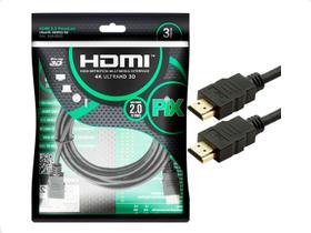 Cabo HDMI 2.0 3 Metros 4K Ultra HD 19 Pinos - 018-2223