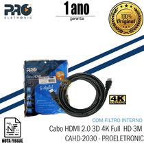 Cabo HDMI 2.0 3D 4K Full HD 10M CAHD 2010 Proeletronic