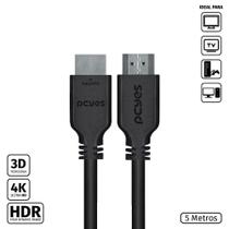 Cabo HDMI 2.0 4K 28AWG Puro Cobre 5 Metros - PHM20-5 - PCYES