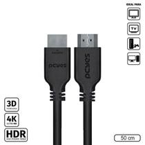Cabo Hdmi 2.0 4k 28awg Puro Cobre 50 Cm - Phm20-05 Cabo Hdmi 2.0 4k 28awg Puro Cobre 50 Cm - Phm20-05