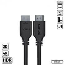 Cabo hdmi 2.0 4k 28awg puro cobre 50 cm - phm20-05 Cabo hdmi 2.0 4k 28awg puro cobre 50 cm - phm20-05