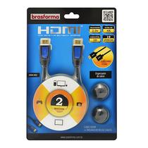 Cabo HDMI 2.0 4k 2mts Alta resolução Ultra HD - com organizador de cabo