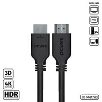 Cabo Hdmi 2.0 4K 30Awg Puro Cobre 20 Metros - Phm20-20 Cabo Hdmi 2.0 4K 30Awg Puro Cobre 20 Metros - Phm20-20