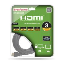 CABO HDMI 2.0 4K 3D 1080P 3 Metros HDMI5003 BRASFORMA