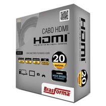 Cabo Hdmi 2.0 4K 3D 1080P Com 20METROS - Hdmi 5020 Brasforma