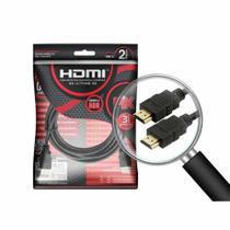 Cabo Hdmi 2.0 4k 3d Ultrahd 19 Pinos Chip 2 Metros - Lehmox Cabo Hdmi 2.0 4k 3d Ultrahd 19 Pinos Chip 2 Metros - Lehmox