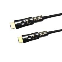 Cabo HDMI 2.0 4K 60HZ Fibra Óptica 50,0 Metros com Conector Destacável