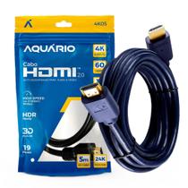 Cabo Hdmi 2.0 4k Blindado 5m Ponta Gold 60hz