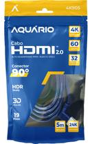 Cabo Hdmi 2.0 4k De 5 Metros Aquário