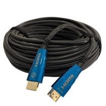Cabo HDMI 2.0 4K Fibra com Malha blindado Super Speed 80Mts