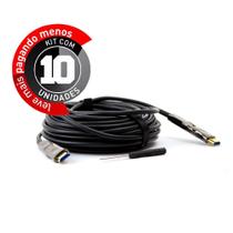 Cabo Hdmi 2.0 4K Fibra Óptica 20 Mt - Kit 10