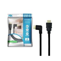 Cabo HDMI 2.0 - 4K HDR 19P - 30 AWG - 3M 90 Graus Cabo HDMI 2.0 - 4K HDR 19P - 30 AWG - 3M 90 Graus